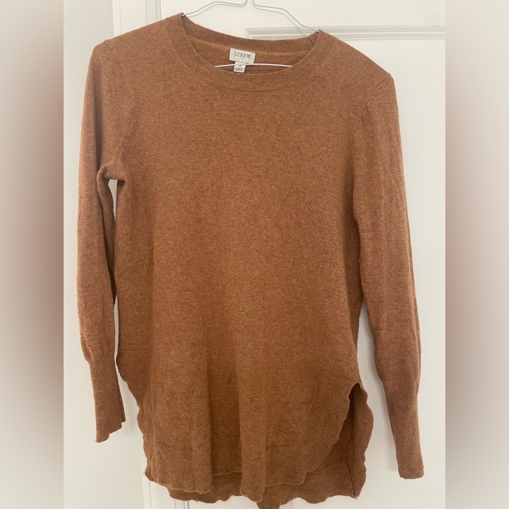 Women’s J. Crew Factory Merino sweater camel
